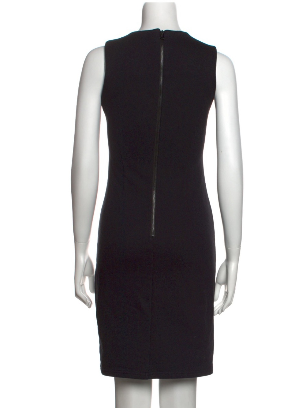 Sea New York Black Sleeveless Sheath Mini Dress with Back Zip
